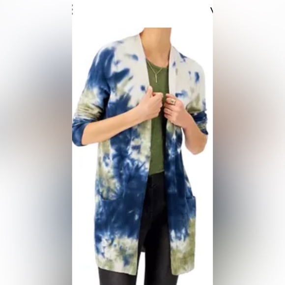 Style&co Thigh length Tie Dye Cardigan size XXL - Picture 1 of 5